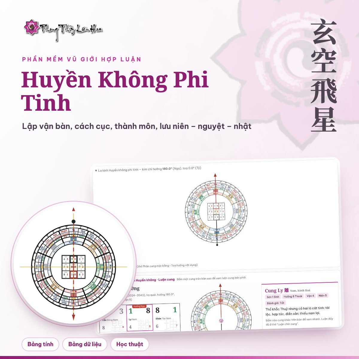 Phần mềm Huyền Không Phi Tinh – Vũ Giới Hợp Luận